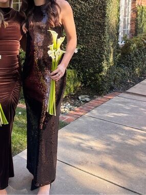 Women’s Brown Sparkle Formal Dress
